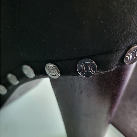 Black suede Celine boots - Picture 5 of 5